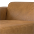 Simpli Home Rex Left Chaise Sofa Module in Genuine Leather