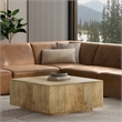 Simpli Home Rex Corner Sofa Module in Genuine Leather