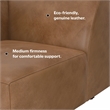 Simpli Home Rex Corner Sofa Module in Genuine Leather