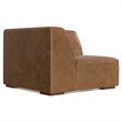 Simpli Home Rex Corner Sofa Module in Genuine Leather