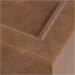 Simpli Home Rex Corner Sofa Module in Genuine Leather