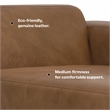 Rex Right Chaise Sofa Module in Genuine Leather
