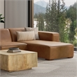 Rex Right Chaise Sofa Module in Genuine Leather