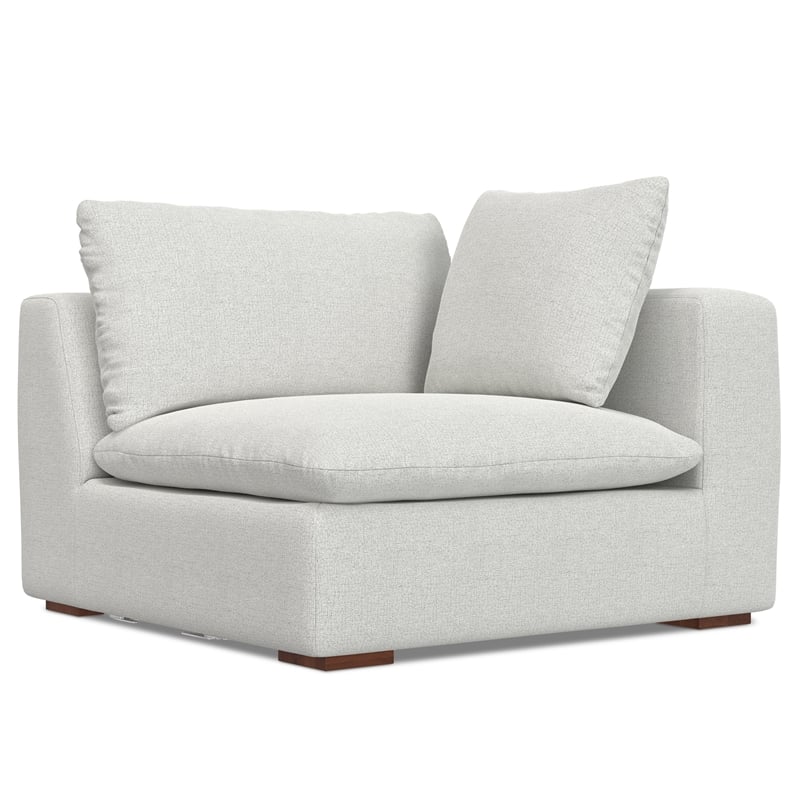 Simpli Home Jasmine 2-Seater Modular Sofa in Performance Fabric