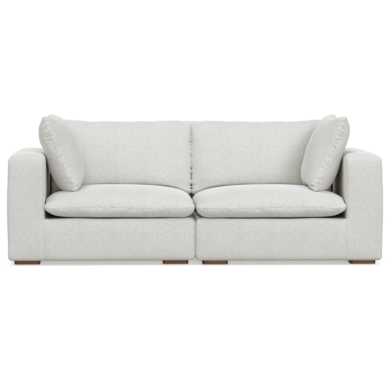 Simpli Home Jasmine 2-Seater Modular Sofa in Performance Fabric