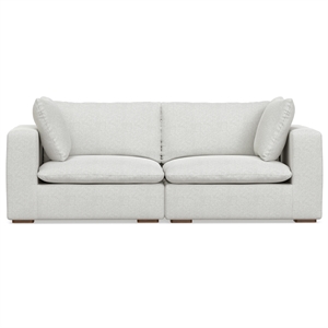 jasmine 2-seater modular sofa in velvety chenille performance fabric