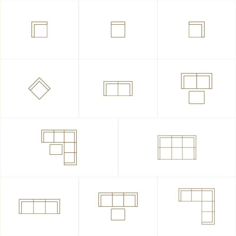 Simpli Home Jasmine 2-Seater Modular Sofa in Performance Fabric