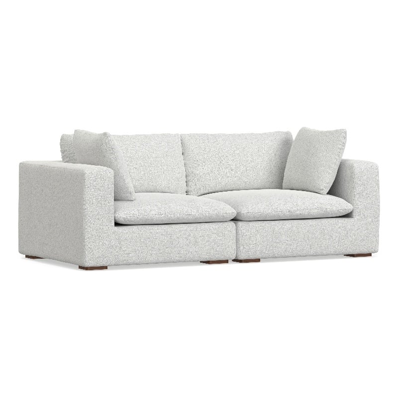 Simpli Home Jasmine 2-Seater Modular Sofa in Performance Fabric
