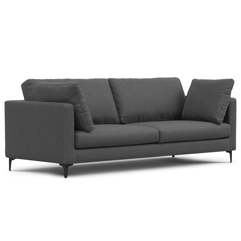 Ava 90-inch Sofa and Ottoman Set in Tightly Woven Performance Fabric