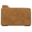 Simpli Home Rex Left-Arm Sofa Module in Genuine Leather