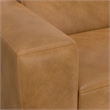 Simpli Home Rex Left-Arm Sofa Module in Genuine Leather