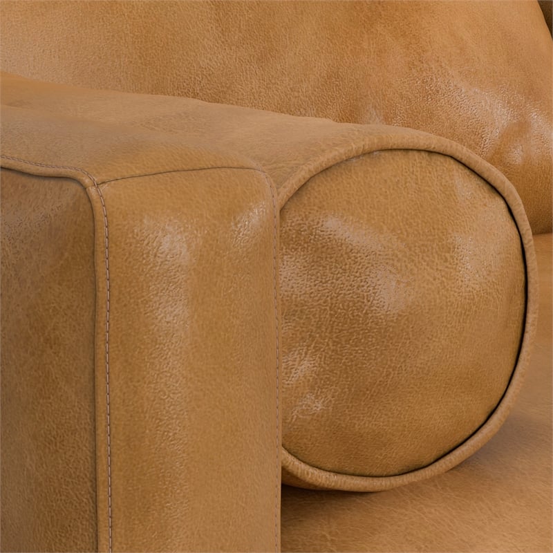 Morrison Left Sectional 102 inch Wide Sofa Sectional in Sienna Genuine Leather