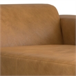 Simpli Home Rex Right Chaise Sofa Module in Genuine Leather