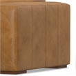 Simpli Home Rex Right Chaise Sofa Module in Genuine Leather