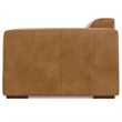 Simpli Home Rex Right-Arm Sofa Module in Genuine Leather