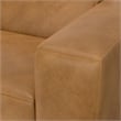 Simpli Home Rex Right-Arm Sofa Module in Genuine Leather