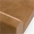 Simpli Home Rex Right-Arm Sofa Module in Genuine Leather