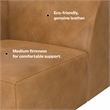 Simpli Home Rex Corner Sofa Module in Genuine Leather