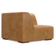 Simpli Home Rex Corner Sofa Module in Genuine Leather