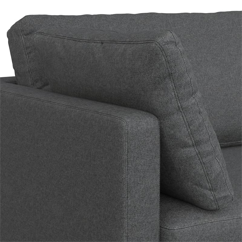 Ava 76-inch Sofa and Ottoman Set in Tightly Woven Performance Fabric
