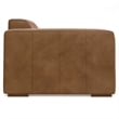 Simpli Home Rex Left-Arm Sofa Module in Genuine Leather