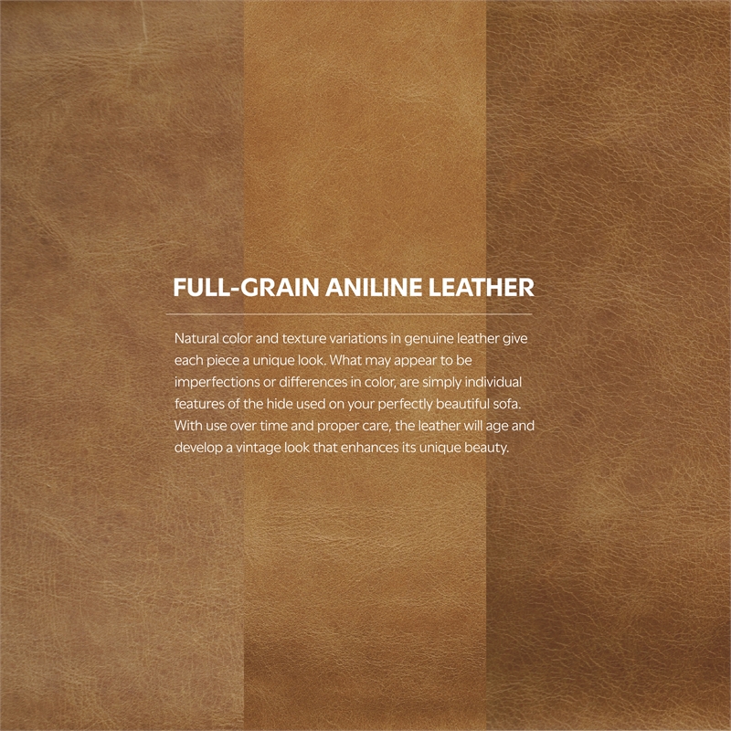 Rex Left-Facing Modular Sectional Sofa in Genuine Leather