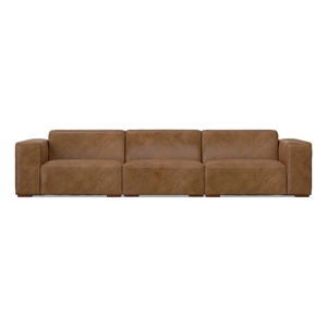 Rex 3-Seater Modular Sofa in Genuine Leather
