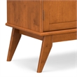 Draper SOLID HARDWOOD Mid Century Modern 32 inch Wide Bar Cabinet in Teak Brown