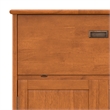 Draper SOLID HARDWOOD Mid Century Modern 32 inch Wide Bar Cabinet in Teak Brown