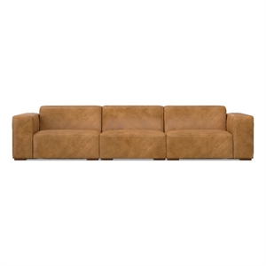 Rex 3-Seater Modular Sofa in Genuine Leather