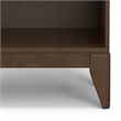 Harper SOLID HARDWOOD 66x 24 inch Modern 5 Shelf Bookcase in Walnut Brown
