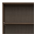 Harper SOLID HARDWOOD 66x 24 inch Modern 5 Shelf Bookcase in Walnut Brown