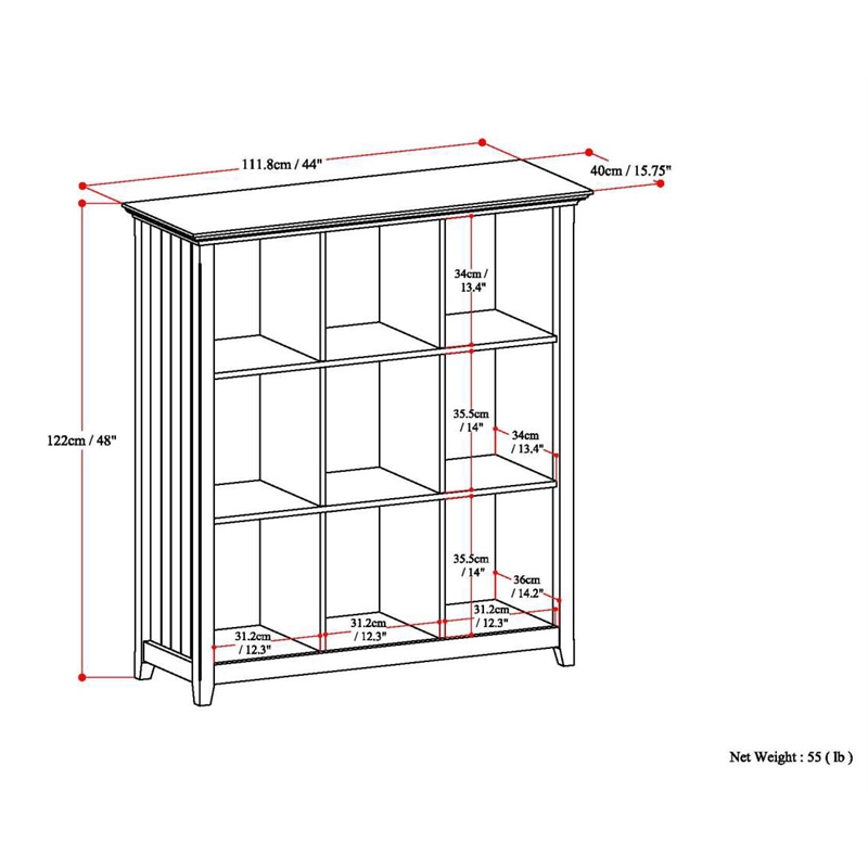 Acadian SOLID WOOD 48x44