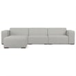 Rex 3-Seater Modular Sofa and Ottoman Set in Tightly Woven Performance Fabric