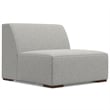 Rex 3-Seater Modular Sofa and Ottoman Set in Tightly Woven Performance Fabric