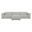 Rex 3-Seater Modular Sofa and Ottoman Set in Tightly Woven Performance Fabric