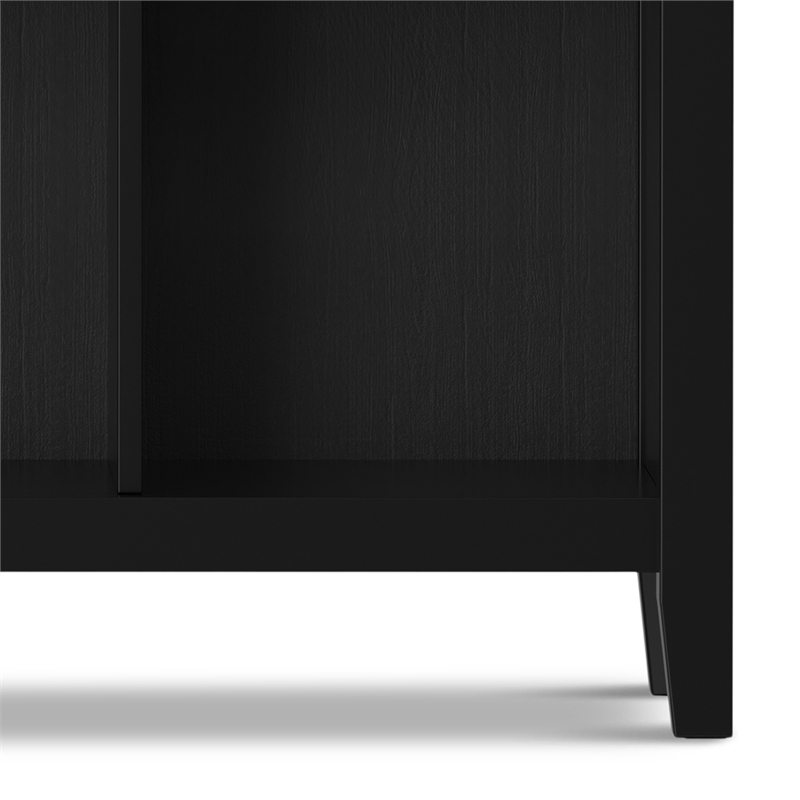 Artisan SOLID WOOD 48 inch x 57 inch Transitional 12 Cube Storage in Black