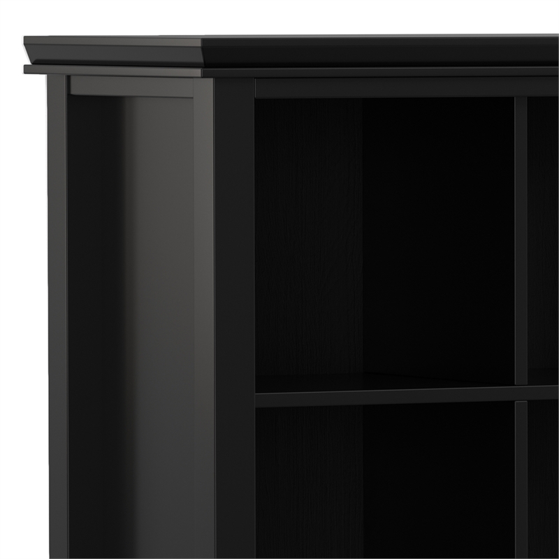 Artisan SOLID WOOD 48 inch x 57 inch Transitional 12 Cube Storage in Black