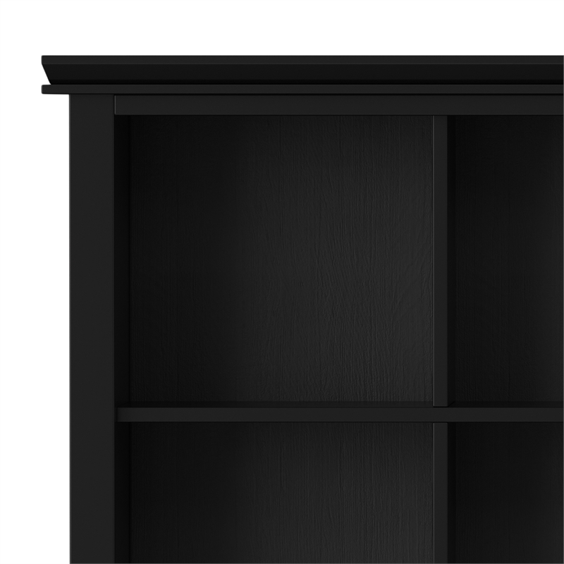 Artisan SOLID WOOD 48 inch x 57 inch Transitional 12 Cube Storage in Black