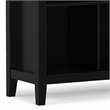 Artisan SOLID WOOD 48 inch x 57 inch Transitional 12 Cube Storage in Black