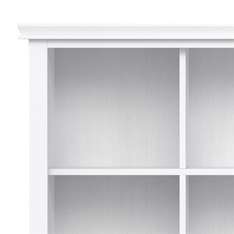 Artisan SOLID WOOD 48 inch x 57 inch Transitional 12 Cube Storage in White