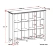 Artisan SOLID WOOD 48 inch x 57 inch Transitional 12 Cube Storage in White