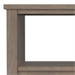 Ela SOLID WOOD 20 inch Wide Rectangle Transitional End Table in Smoky Brown