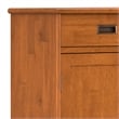 Draper SOLID HARDWOOD 36inch Wide Modern Entryway Storage Cabinet in Teak Brown