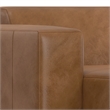 Simpli Home Rex Left Chaise Sofa Module in Genuine Leather