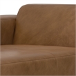Simpli Home Rex Left Chaise Sofa Module in Genuine Leather