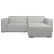Rex 2-Seater Modular Sofa and Ottoman Set in Tightly Woven Performance Fabric