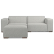 Rex 2-Seater Modular Sofa and Ottoman Set in Tightly Woven Performance Fabric