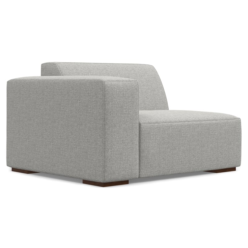 Rex 2-Seater Modular Sofa and Ottoman Set in Tightly Woven Performance Fabric