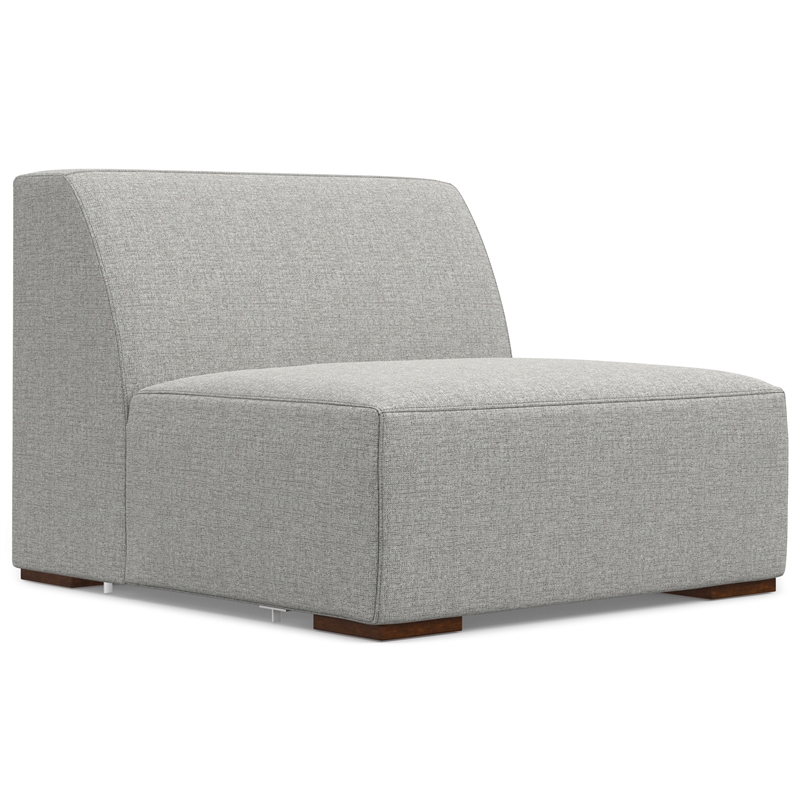 Rex Left Corner Sectional Modular Sofa with Ottoman in Woven Performance Fabric